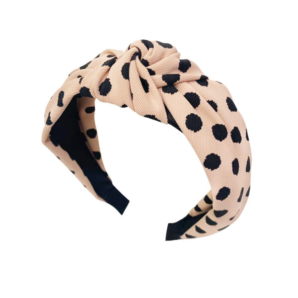 22585135316_406195816 Wholesale Wide Edge Fabric Polka Dot Headband