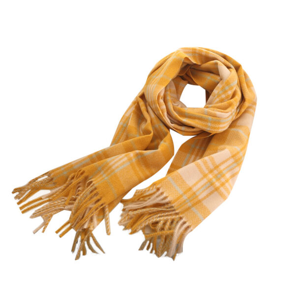 Wholesale New Thickened Polyester Imitation Wool Winter Plaid Scarf