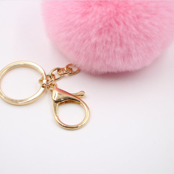 Wholesale Rabbit Fur Ball Keychain Plush