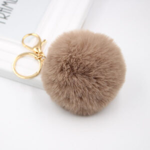 Shallow coffee / Gold key chain