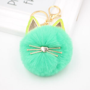 Grass Green / Cat Keychain