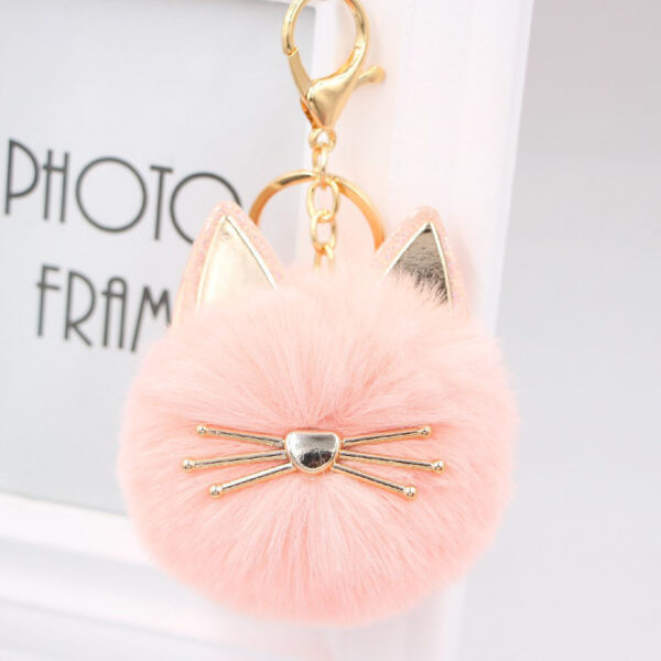 22635037483_1217306215 Wholesale Artificial Fur Cat Fur Ball Key Chain