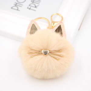 Flesh color / Cat Keychain