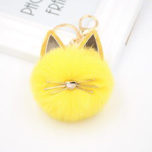 Yellow. / Cat Keychain