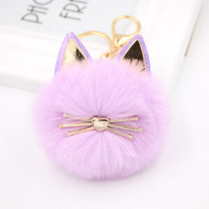 Taro purple / Cat Keychain