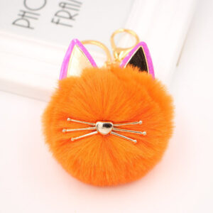 Orange. / Cat Keychain