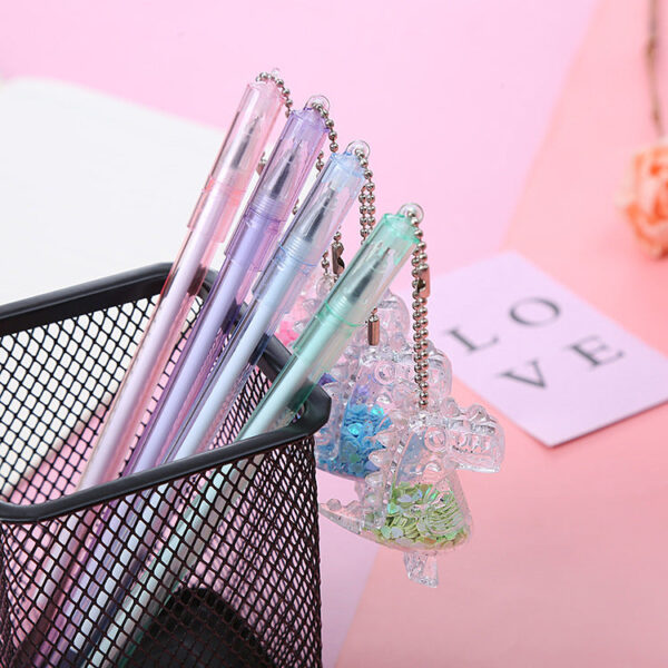 22636272450_845244803 Wholesale Plastic Sequin Dinosaur Pendant Ballpoint Pen