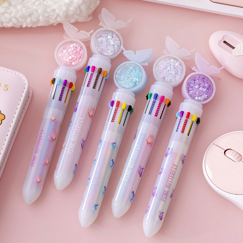 Wholesale Plastic Cartoon Colorful Rainbow Ballint Pen