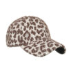 Wholesale Leopard Print Plush Baseball Cap