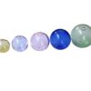 Wholesale Colored Glass Bubble Cover Diy Double Hole Jewelry Accessories Beads
