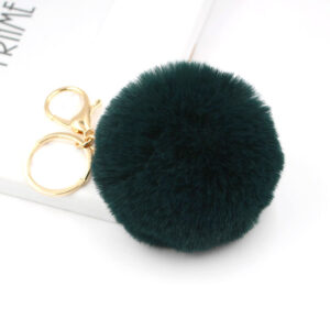 Dark green / Gold key chain