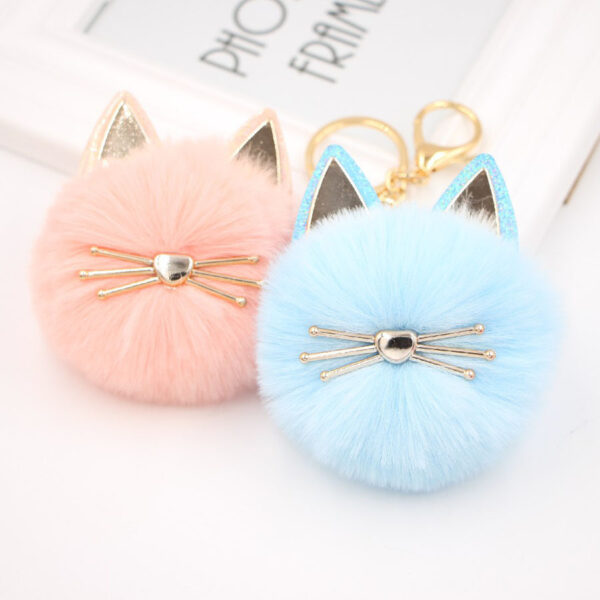 22727645841_1217306215 Wholesale Artificial Fur Cat Fur Ball Key Chain