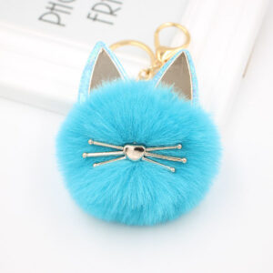 Lake Blue / Cat Keychain