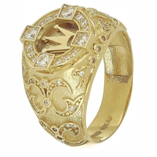 Wholesale Plated Gold Crown Alloy Rings
