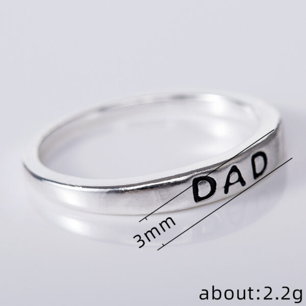 Wholesale MOM Mother DAD Alloy Ring