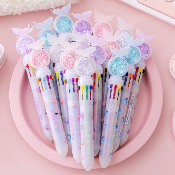 22818197532_1278313537 Wholesale Plastic Cartoon Colorful Rainbow Ballpoint Pen