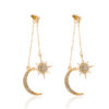 22869774255_1346985648-1 Wholesale Star Diamond Moon Alloy Earrings