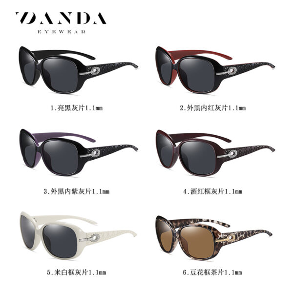 Wholesale Classic Large Frame Polarized PC Sunglasses