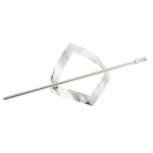 Diamond, silver concave-convex surface