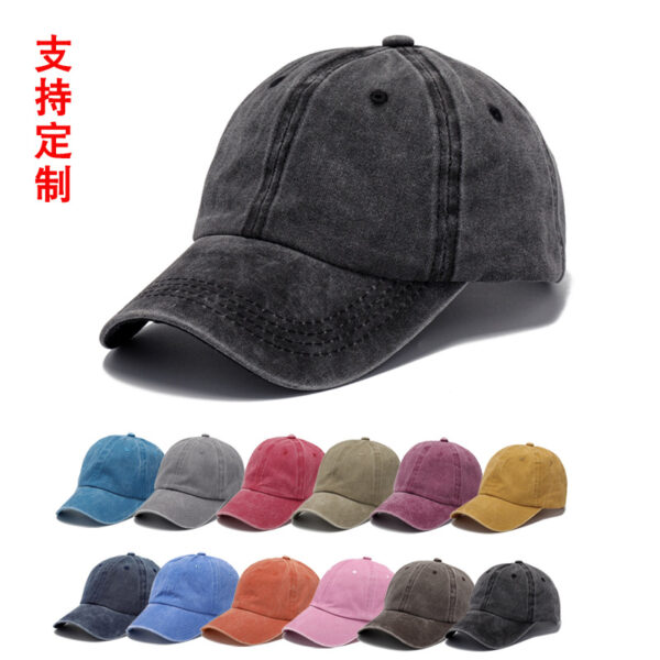 Wholesale Washed Cotton Embroidered Logo Baseball Caps