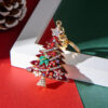 Wholesale Diamond Drip Oil Christmas Tree Zinc Alloy Keychain