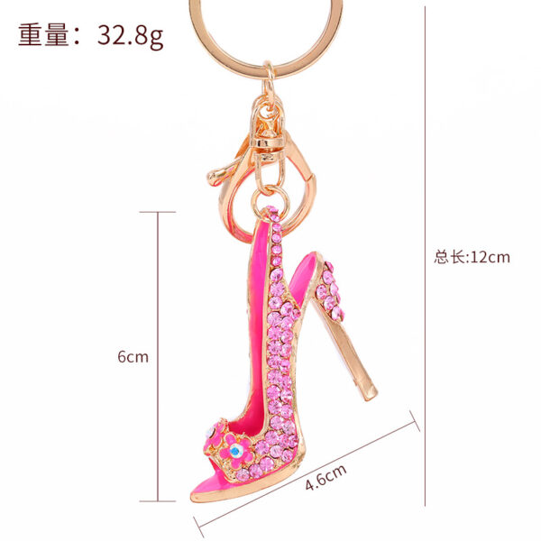 22954624308_507830569 Wholesale Zinc Alloy High Heels Rhinestone Keychain