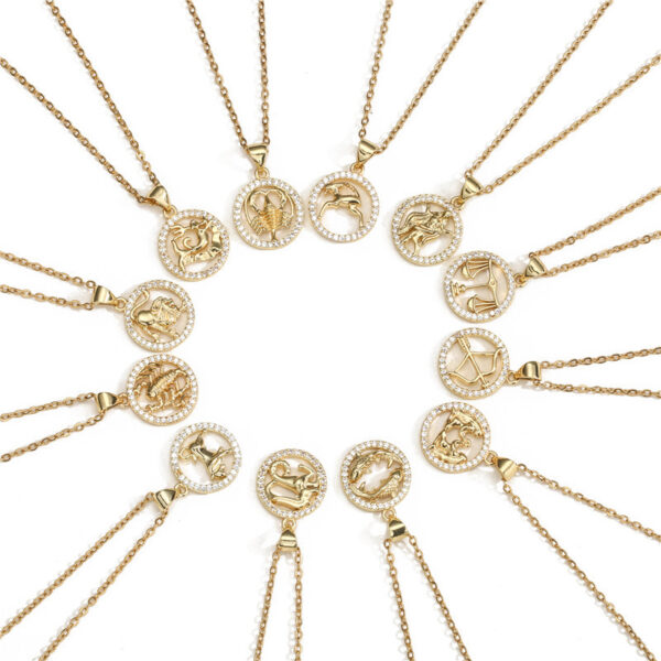 23003183321_2143735319 Wholesale Zodiac Copper Necklaces