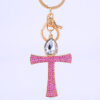 23014048643_507830569 Wholesale Alloy Diamond Cross Key Chain