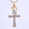 23014060508_507830569 Wholesale Alloy Diamond Cross Key Chain