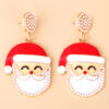 Wholesale Creative Christmas Elk Snowman Santa Earrings