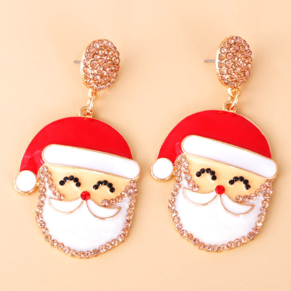 Wholesale Creative Christmas Elk Snowman Santa Earrings