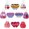 23018892504_1995076223 Wholesale Valentine's Day Leather Earrings