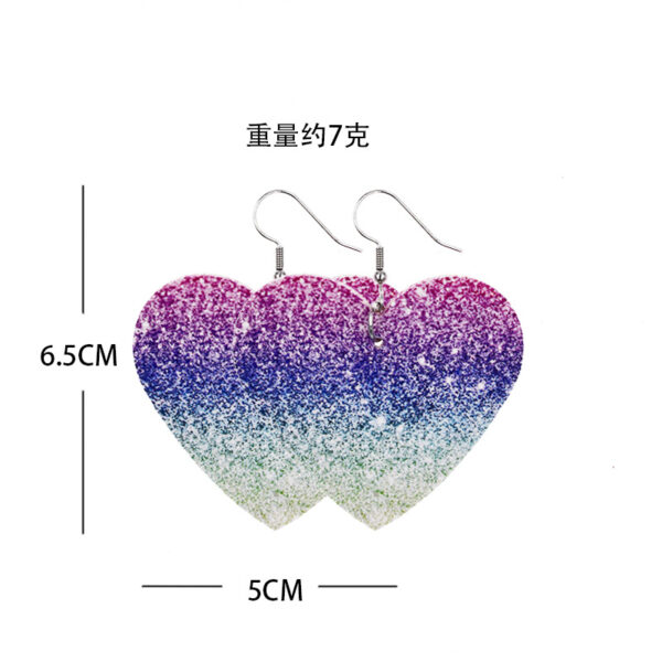 23018898555_1995076223 Wholesale Valentine's Day Leather Earrings