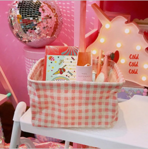 PINK CHECK / 20*13*16CM