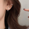 Wholesale Question Mark Exclamation Mark 925 Silver Needle Alloy Earrings