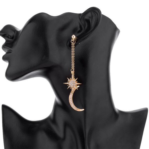 23048480639_1346985648 Wholesale Star Diamond Moon Alloy Earrings