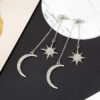 23048501235_1346985648 Wholesale Star Diamond Moon Alloy Earrings