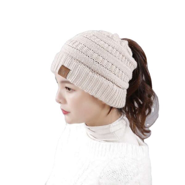Wholesale Winter Outdoor Knitted Hat Warm Knitted Thickened Pullover Woolen Hat