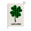 Wholesale Green St. Patrick's Day Linen Garden Flag