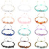 23094451403_201118516 Wholesale Color Irregular Crushed Stone Beads Bracelet