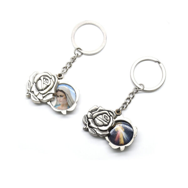 23104645354_47217378 Wholesale Metal Rosary Our Lady and Father Keychain