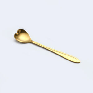 Gold heart coffee spoon