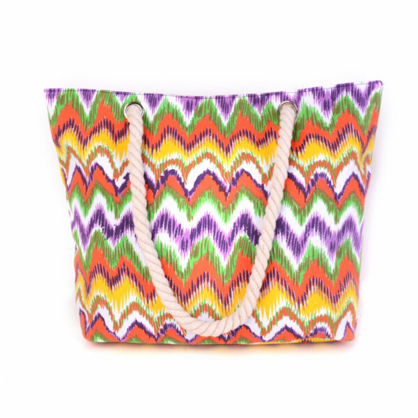 2314256487_292435512-1 Wholesale Horizontal Stripe Shading Canvas Bag