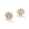 23178886360_127474541 Wholesale Zircon Flash Diamond Sunflower Copper Ear Studs
