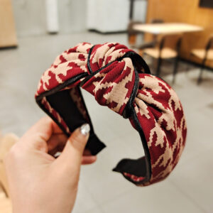 Red Houndstooth Clip Strap