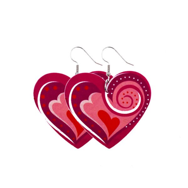 23200058258_1995076223 Wholesale Valentine's Day Leather Earrings