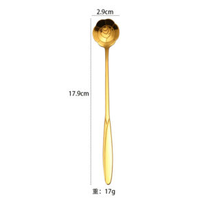 Golden Rose Ice Spoon (Long)