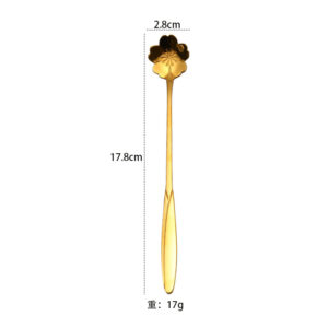Golden Cherry Blossom Ice Spoon (Long)