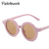 Wholesale Children's Colored Small Round Frame PC Sunglasses