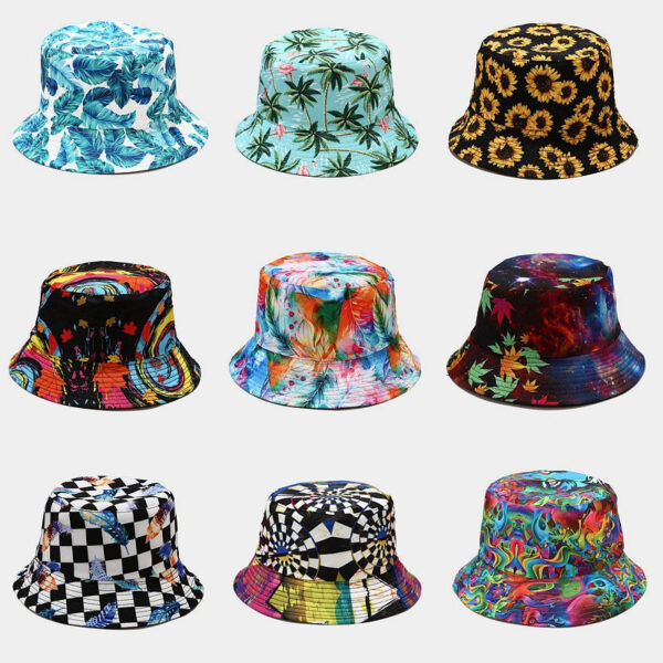23220698909_1510934832 Wholesale Cotton Polyester Plant Print Pattern Bucket Hat